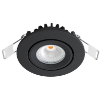 Led inbouwspot | Rond | 2700K-3000K-4000K | Zwart | Ø 55 mm | IP65 | Dimbaar | 5W LDR02429
