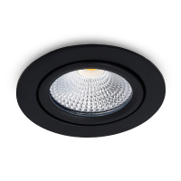 Led inbouwspot | Rond | 2700K-3000K-4000K | Zwart | Ø 75 mm | IP65 | Dimbaar | 5W LDR02435