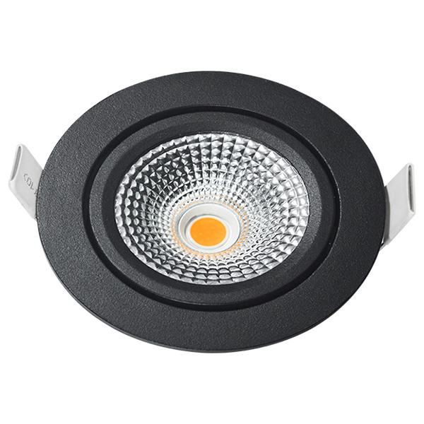 Led inbouwspot | Rond | 2700K-3000K-4000K | Zwart | Ø 75 mm | IP65 | Dimbaar | 5W LDR02435 - 1