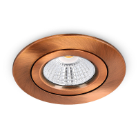 Led inbouwspot | Rond | 2700K | Brons | Ø 68mm | IP44 | Dimbaar | 6W LDR02268