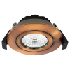 Led inbouwspot | Rond | 2700K | Brons | Ø 68mm | IP44 | Dimbaar | 6W