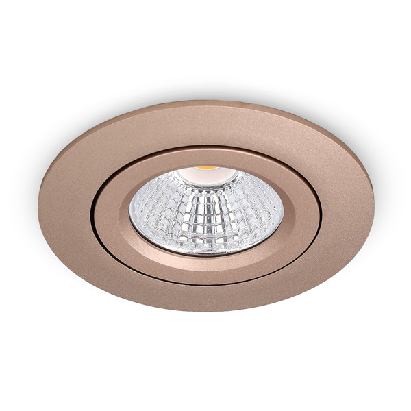 Led inbouwspot | Rond | 2700K | Champagne | Ø 68mm | IP44 | Dimbaar | 6W LDR02262 - 1