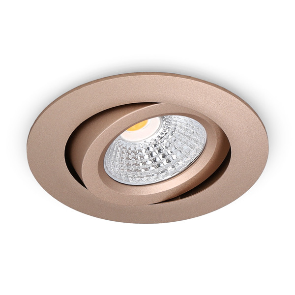 Led inbouwspot | Rond | 2700K | Champagne | Ø 68mm | IP44 | Dimbaar | 6W LDR02262 - 2