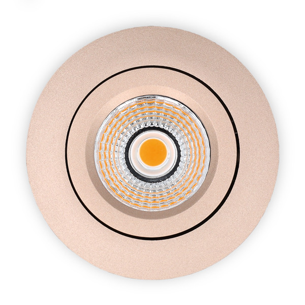 Led inbouwspot | Rond | 2700K | Champagne | Ø 68mm | IP44 | Dimbaar | 6W LDR02262 - 4
