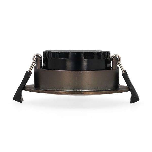 Led inbouwspot | Rond | 2700K | Geborsteld koper | Ø 68mm | IP44 | Dimbaar | 6W LDR02270 - 3