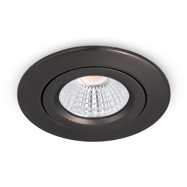 Led inbouwspot | Rond | 2700K | Gun metal mat | Ø 68mm | IP44 | Dimbaar | 6W LDR02264 - 1