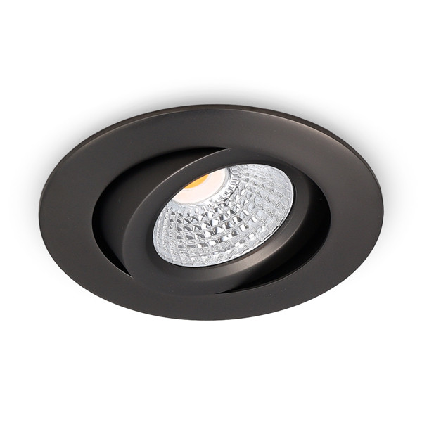 Led inbouwspot | Rond | 2700K | Gun metal mat | Ø 68mm | IP44 | Dimbaar | 6W LDR02264 - 2