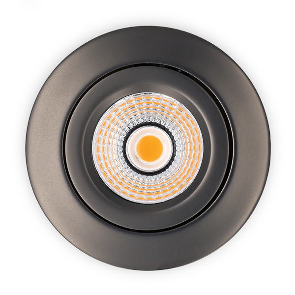 Led inbouwspot | Rond | 2700K | Gun metal mat | Ø 68mm | IP44 | Dimbaar | 6W LDR02264 - 4