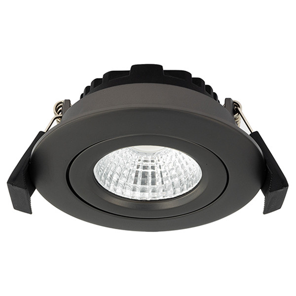 Led inbouwspot | Rond | 2700K | Gun metal mat | Ø 68mm | IP44 | Dimbaar | 6W LDR02264 - 1