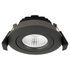 Led inbouwspot | Rond | 2700K | Gun metal mat | Ø 68mm | IP44 | Dimbaar | 6W