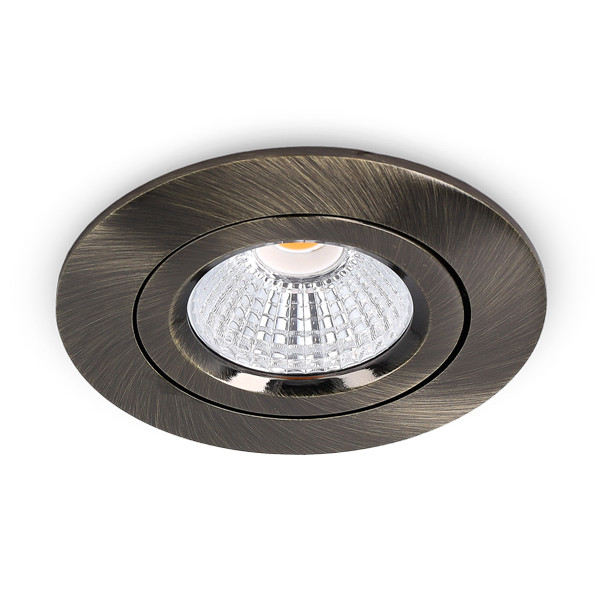 Led inbouwspot | Rond | 2700K | Messing | Ø 68mm | IP44 | Dimbaar | 6W LDR02266 - 1