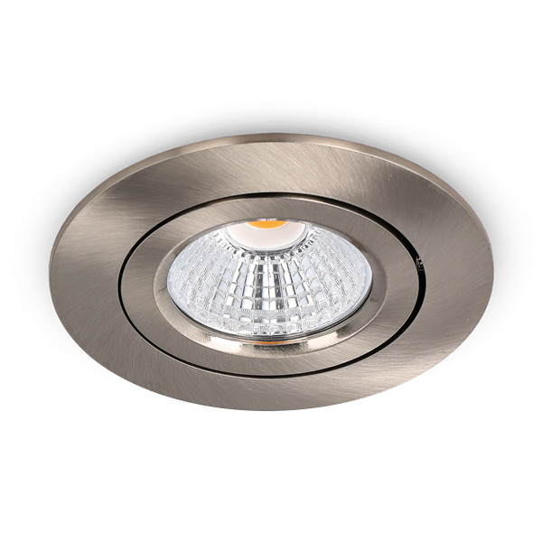 Led inbouwspot | Rond | 2700K | Nikkel | Ø 68mm | IP44 | Dimbaar | 6W LDR02258 - 1