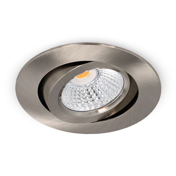Led inbouwspot | Rond | 2700K | Nikkel | Ø 68mm | IP44 | Dimbaar | 6W LDR02258 - 2