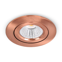 Led inbouwspot | Rond | 2700K | Rosé goud | Ø 68mm | IP44 | Dimbaar | 6W LDR02260
