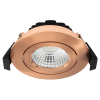 Led inbouwspot | Rond | 2700K | Rosé goud | Ø 68mm | IP44 | Dimbaar | 6W