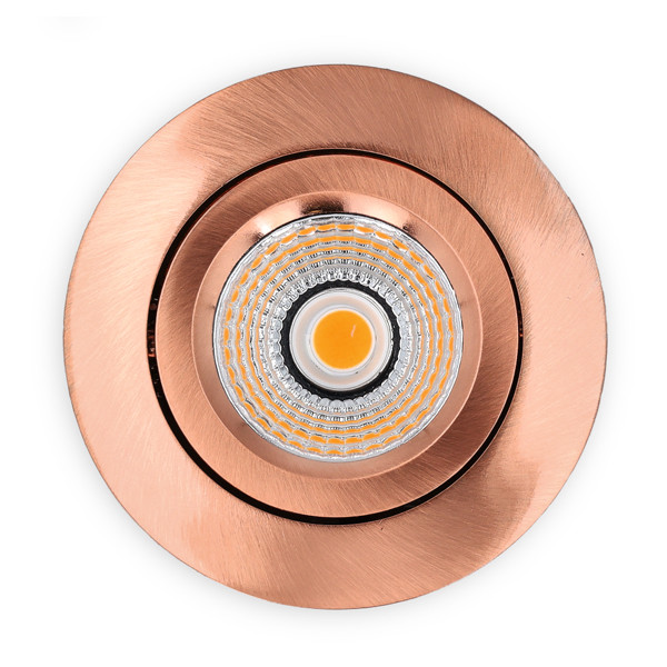 Led inbouwspot | Rond | 2700K | Rosé goud | Ø 68mm | IP44 | Dimbaar | 6W LDR02260 - 4