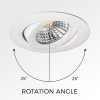 123led Led inbouwspot | Rond | 2700K | Wit | Ø 68mm | IP44 | Dimbaar | 5.5W  LDR01966 - 3