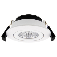 123led Led inbouwspot | Rond | 2700K | Wit | Ø 68mm | IP44 | Dimbaar | 6W  LDR02134