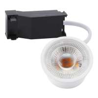 123led Led inbouwspot | Rond | 2700K | Wit | IP20 | Dimbaar | 5W (40W) LDR09522