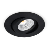 Led inbouwspot | Rond | 2700K | Zwart | Ø 68mm | IP44 | Dimbaar | 6W LDR02136 - 2