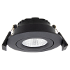 Led inbouwspot | Rond | 2700K | Zwart | Ø 68mm | IP44 | Dimbaar | 6W
