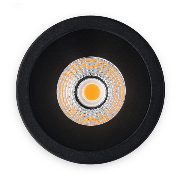 Led inbouwspot | Rond | 2700K | Zwart | Diep | Ø 68mm | IP44 | Dimbaar | 6W LDR02144 - 3