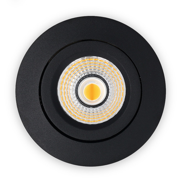 Led inbouwspot | Rond | Dim to Warm | 1800-3000K | Zwart | Ø 68mm | IP44 | Dimbaar | 6W LDR02140 - 4