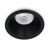 Led inbouwspot | Rond | Dim to Warm | 1800-3000K | Zwart | Diep | Ø 68mm | IP44 | Dimbaar | 6W LDR02148 - 1
