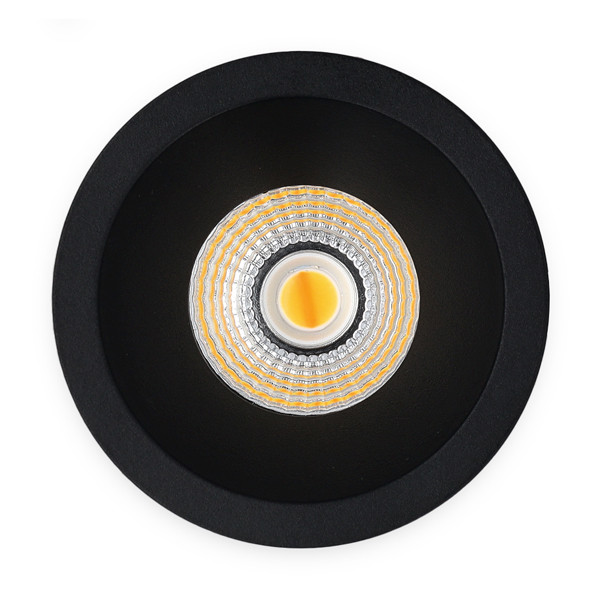 Led inbouwspot | Rond | Dim to Warm | 1800-3000K | Zwart | Diep | Ø 68mm | IP44 | Dimbaar | 6W LDR02148 - 3