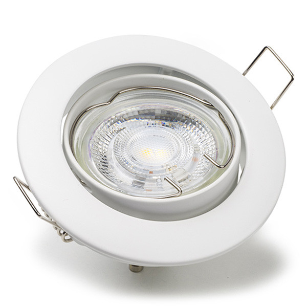 Led inbouwspot GU10 rond | Wit | 2700K | Dimbaar | IP20 | 4W (50W) LDR08400 - 1