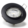 Led inbouwspot GU10 rond | Zwart | 2200-2700K | Dimbaar | IP20 | 4W (50W) LDR08406 - 1