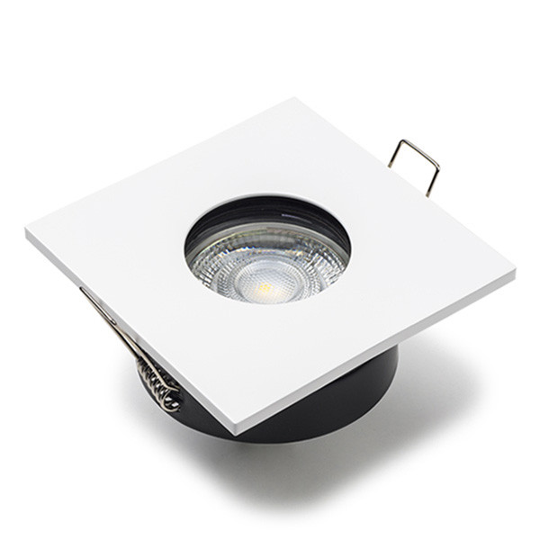 Led inbouwspot GU10 vierkant | Wit | 2200-2700K | Dimbaar | IP65 | 4W (50W) LDR08446 - 1