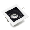Led inbouwspot GU10 vierkant | Zwart/Wit | 2200-2700K | Dimbaar | IP20 | 4W (50W) LDR08430 - 1