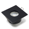 Led inbouwspot GU10 vierkant | Zwart | 2700K | Dimbaar | IP65 | 4W (50W) LDR08448 - 1