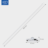 123led Led kastverlichting 60 cm | Beweging- en zwaaisensor | 3000-4000-6500K | Wit  LDR06821 - 8