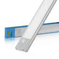 123led Led kastverlichting 60 cm | Beweginggsensor | 3000-4000-6500K | Zilver  LDR02188