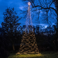 Led kerstboom voor buiten 5 meter | Extra warm wit & twinkle | 836 lampjes LDR07413