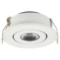 123led Led mini inbouwspot | Rond | 2700K | Wit | Ø 42mm | IP44 | Dimbaar | 3W  LDR02150
