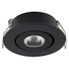 Led mini inbouwspot | Rond | 2700K | Zwart | Ø 42mm | IP44 | Dimbaar | 3W