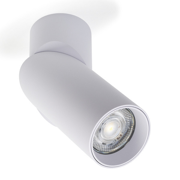 123led Led opbouwspot | Rond | Wit | Kantelbaar | GU10 fitting | Ø 56mm  LDR08024 - 1