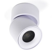 123led Led opbouwspot | Rond | Wit | Kantelbaar | GU10 fitting | Ø 94mm  LDR08026