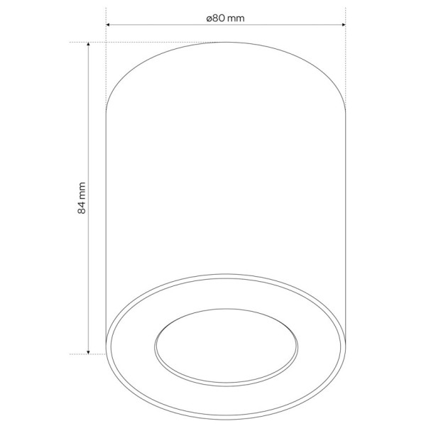 123led Led opbouwspot | Rond | Zwart | GU10 fitting | Ø 80mm | IP44  LDR07119 - 4