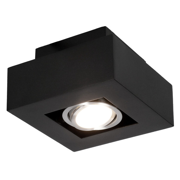 123led Led opbouwspot | Vierkant | Zwart | GU10 fitting  LDR07114 - 2