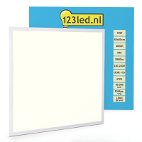 123led Led paneel 60x60 cm | 4000K | Helder Wit (840) | UGR19 | 3900 lumen | 30W  LDR08666
