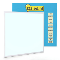 123led Led paneel 60x60 cm | 6500K | Koud Wit (865) | UGR22 | 4000 lumen | 40W  LDR08656