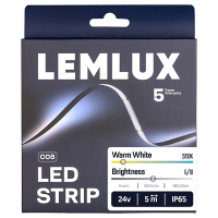 Led strip 5 meter | 2700K | COB | 480 leds p/m | IP65 | 24V LLE00003