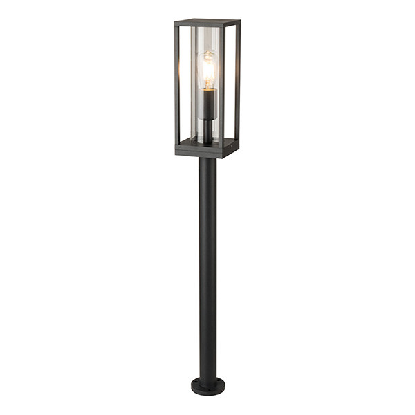 123led Led tuinlantaarn glas | Hudson | E27 fitting | IP44 | Zwart  LDR08508 - 2