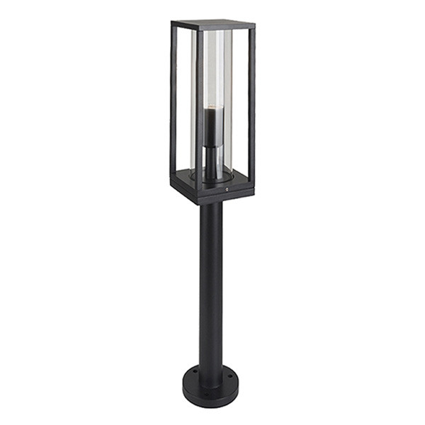 123led Led tuinlantaarn glas | Hudson | E27 fitting | IP44 | Zwart  LDR08508 - 3