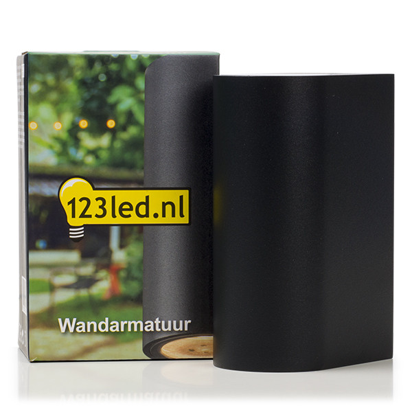 123led Led wandlamp Up & Down | Santa Barbara | Geschikt voor 2x GU10 (Zwart, IP44)  LDR01377 - 2