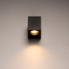 123led Led wandlamp vierkant | San Diego | Geschikt voor 1x GU10 (Zwart, IP44)  LDR05027 - 7
